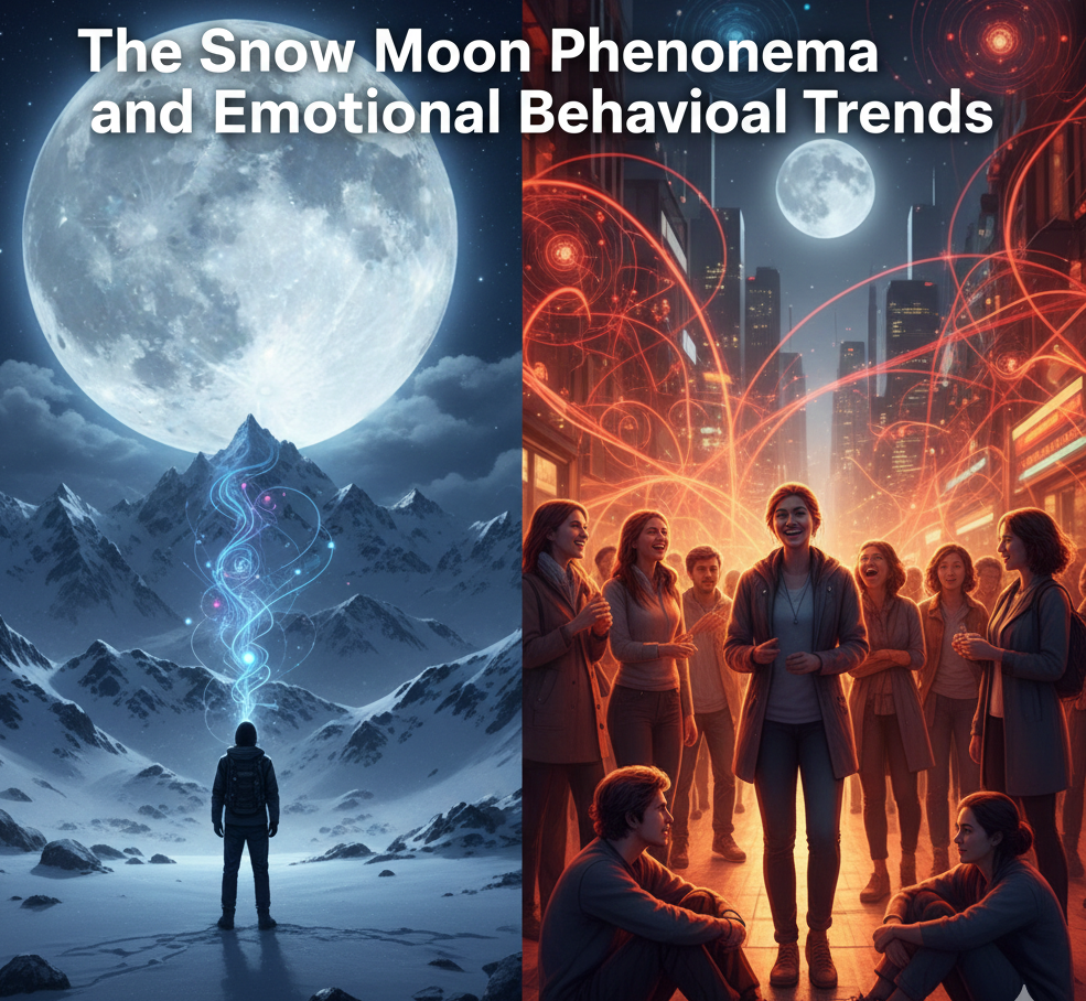 The Snow Moon Phenomena and Emotional Behavioral Trends